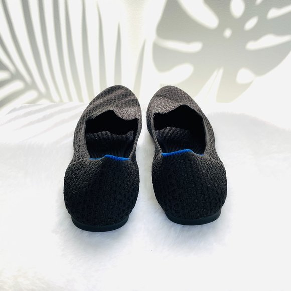 Rothy’s Loafer Black Honeycomb Size 8 Round Toe Knit Classic Flats NWOB - Picture 5 of 8
